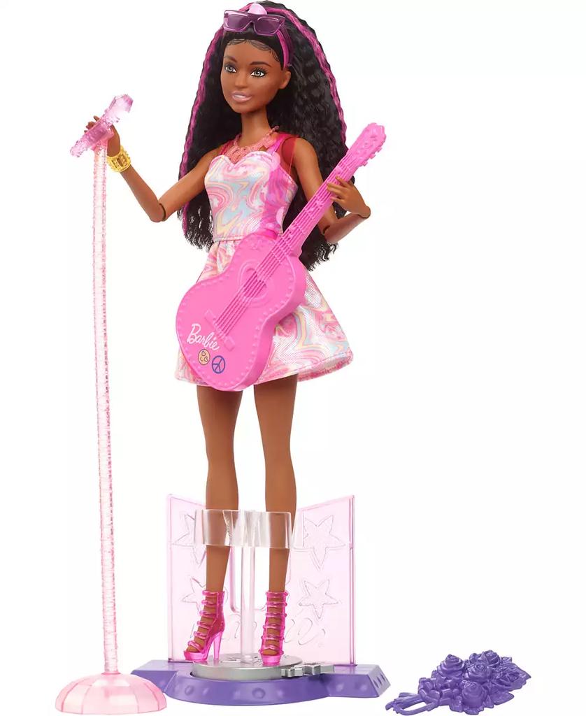 Barbie 65th Anniversary Careers Pop Star Doll and 10 Accessories Including Stage with Movement Feature