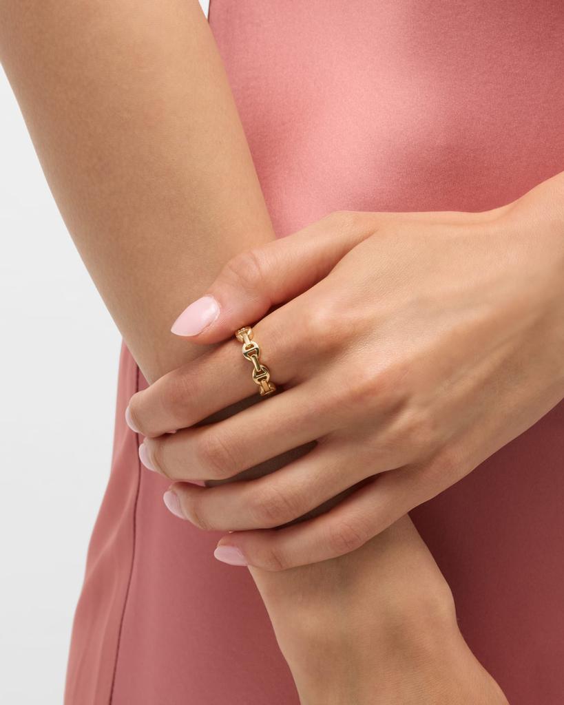 Hoorsenbuhs 18K Yellow Gold Dame Tri Link Ring