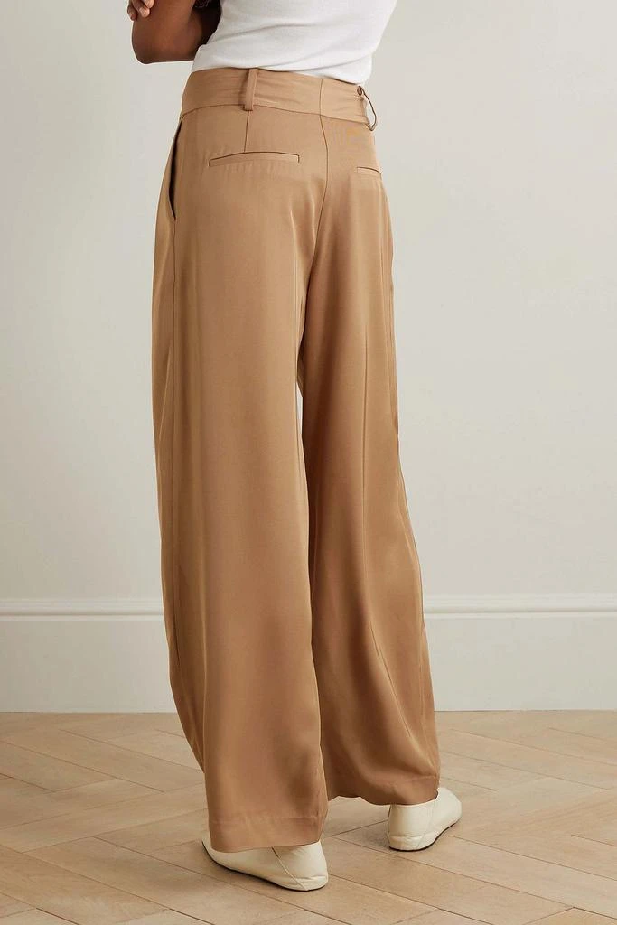 BY MALENE BIRGER Piscali pleated satin wide-leg pants 3