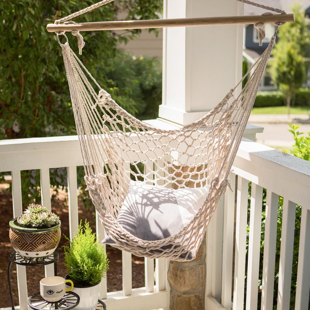 Actifo Recycled Cotton Swinging Hammock Chair