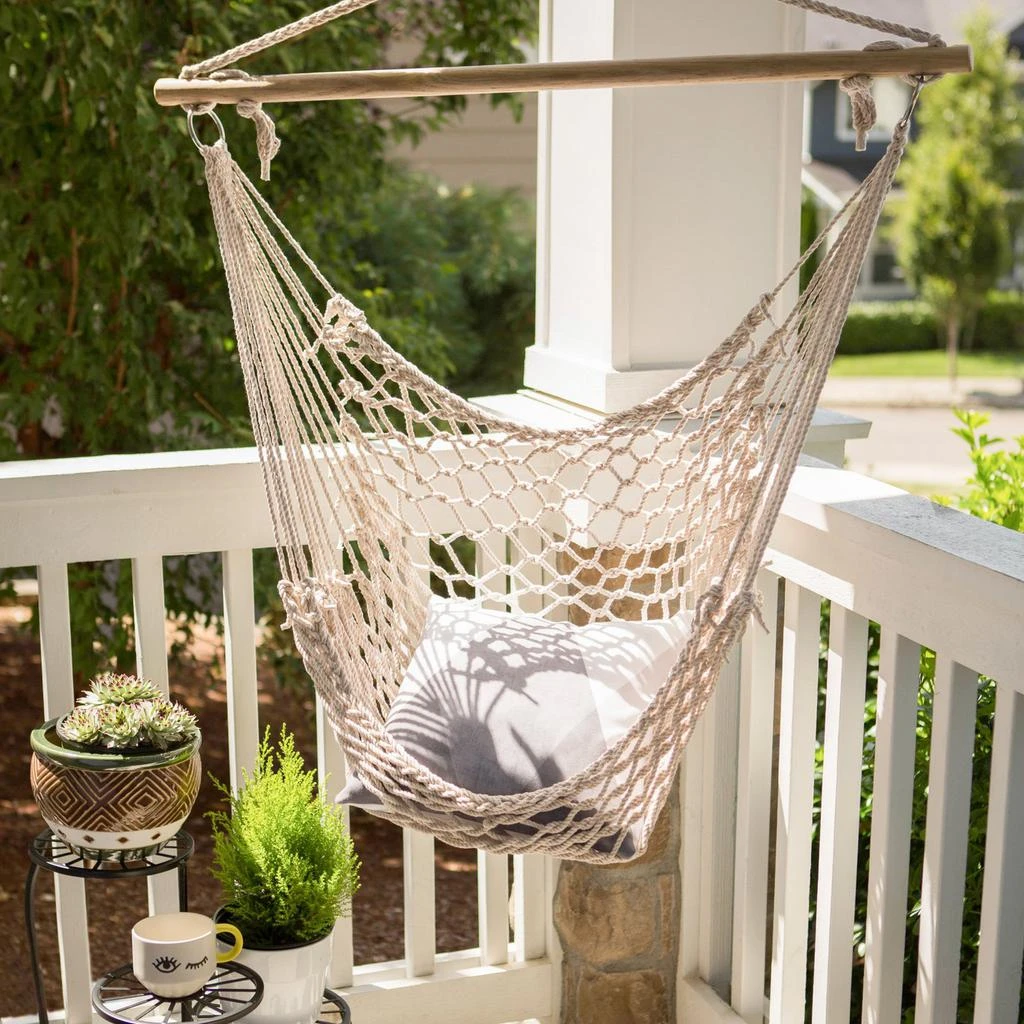 Actifo Recycled Cotton Swinging Hammock Chair 2