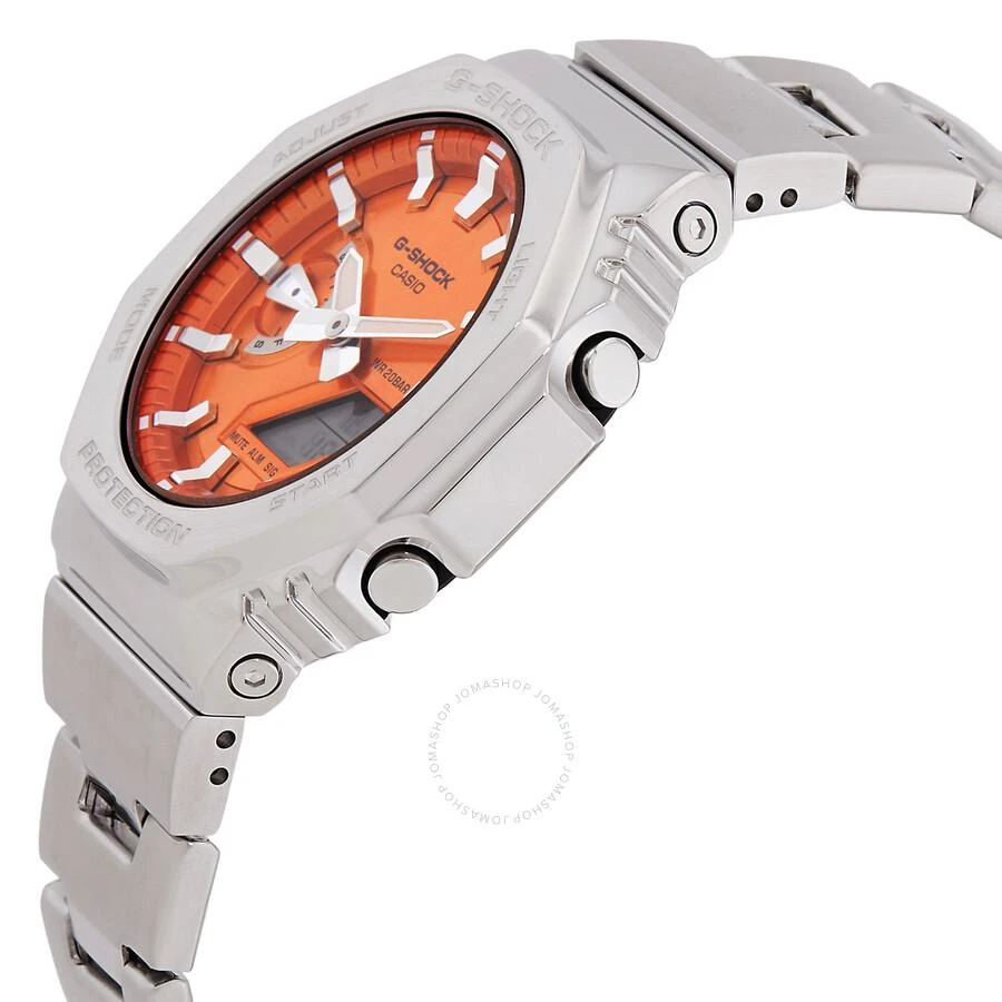Casio G-Shock G-Steel 2100 Series Quartz Analog-Digital Orange Dial Men's Watch GM2110D-4A 2