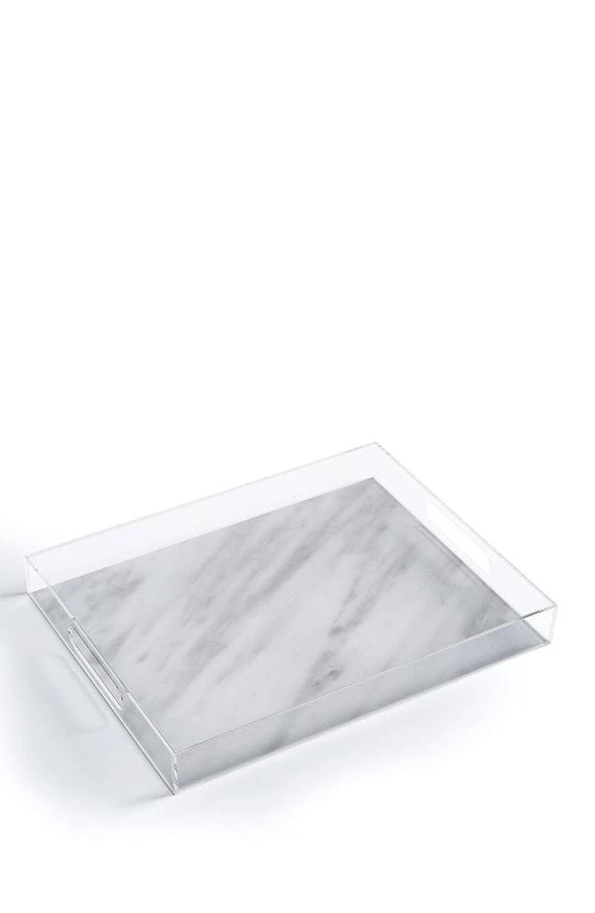 Deny Designs Emanuela Carratoni Italian Marble Carrara Acrylic Tray 1