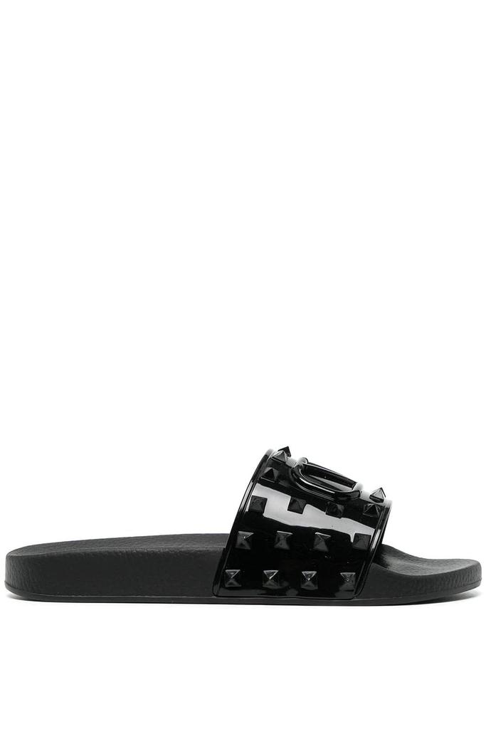 サンダル VALENTINO GARAVANI 'Coolside' slides Black Coolside Rubber Slide Sandal for Man in Black | Valentino US