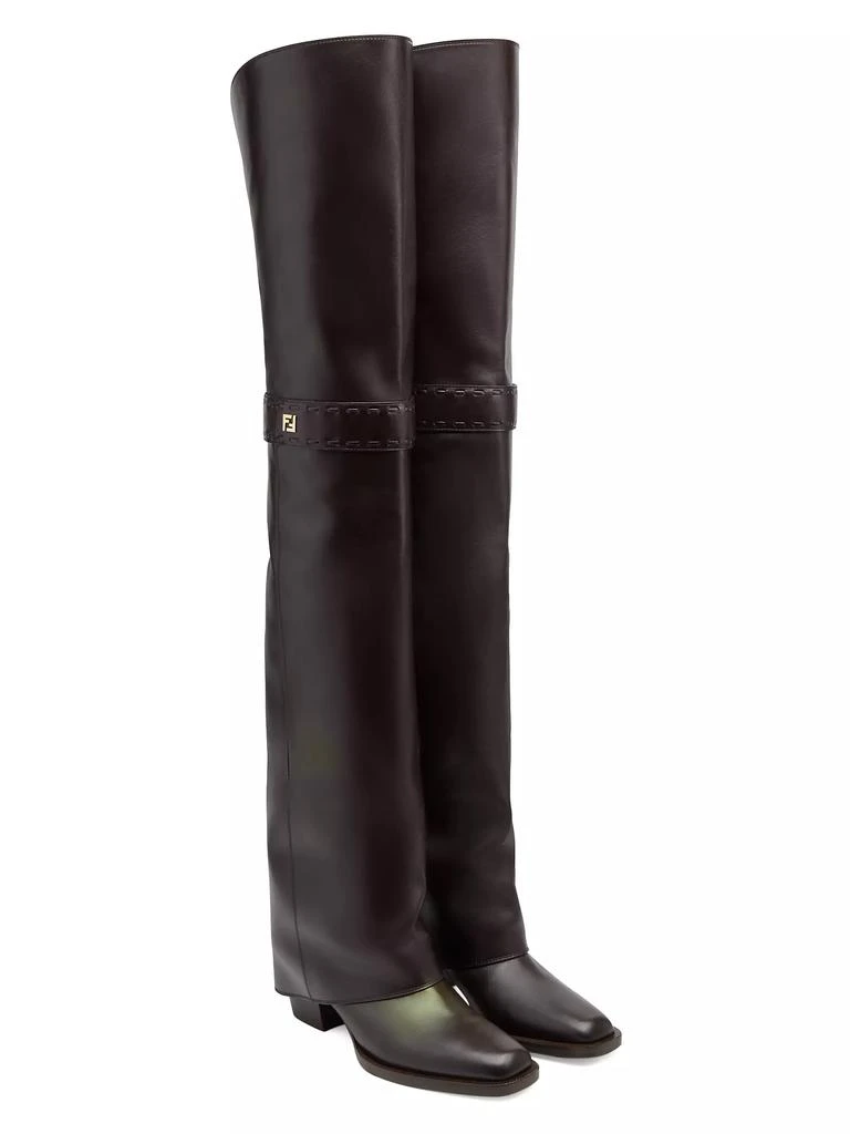 Fendi Show 55MM Over-The-Knee Leather Boots 3