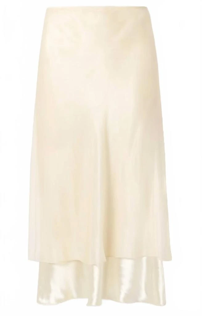 Khaite Monina Skirt In Cream 2