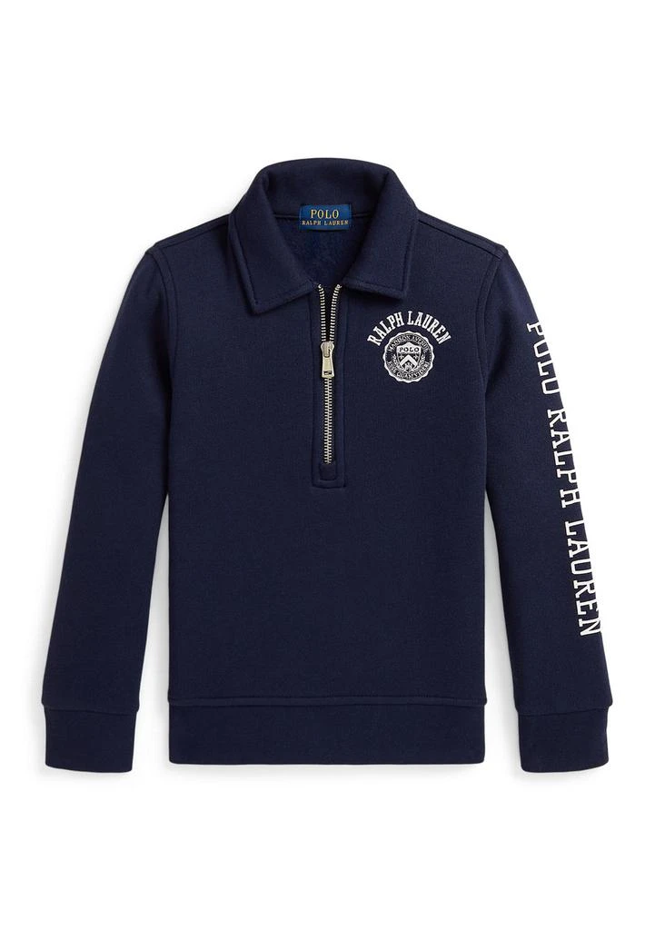 Ralph Lauren Boys 2-7 Logo Fleece Collared Sweatshirt