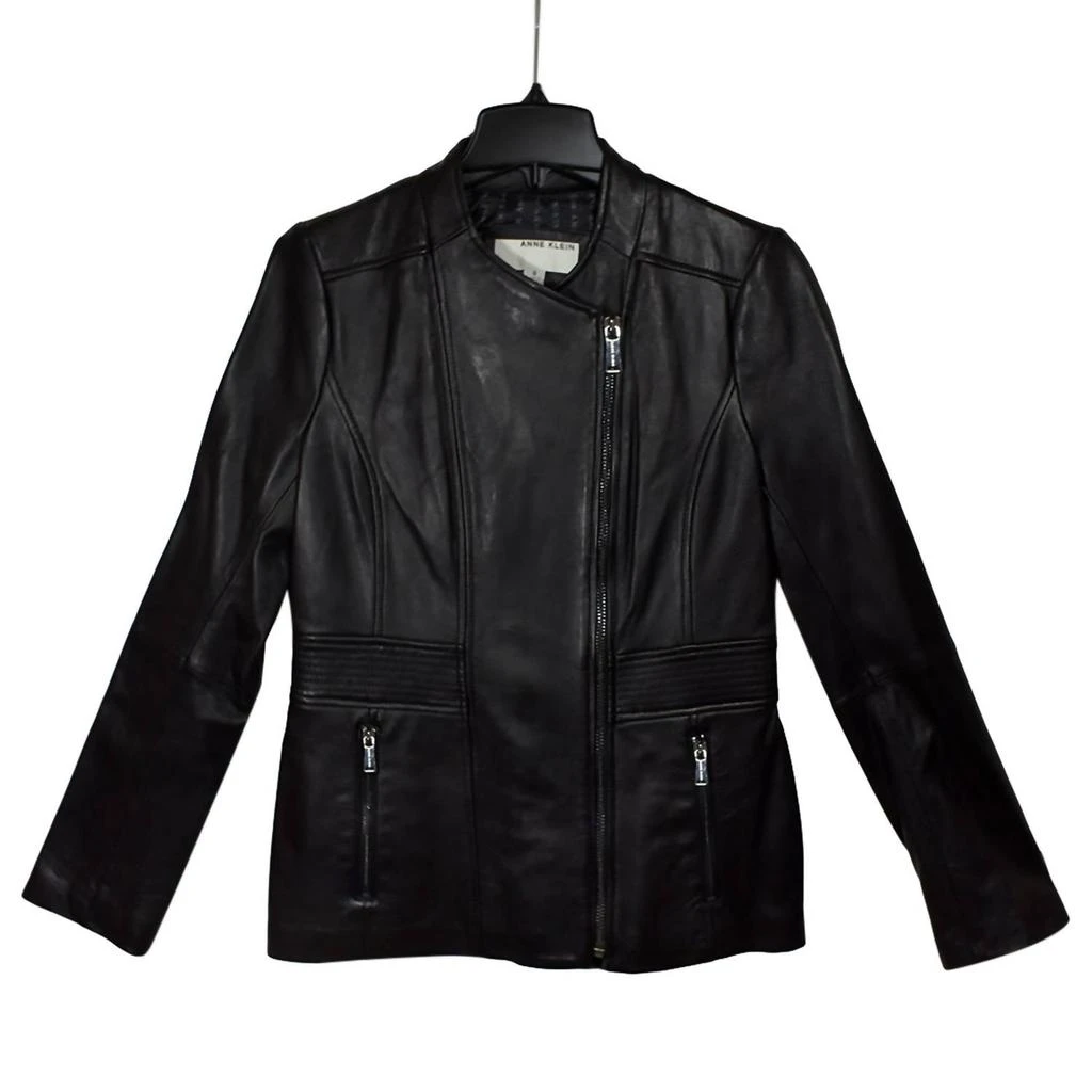 Anne Klein Anne Klein - Women's Leather Scuba Jacket