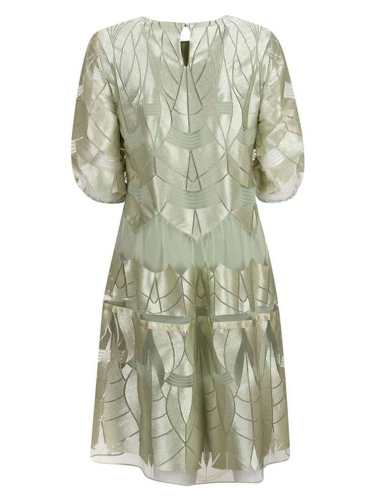 Alberta Ferretti Alberta Ferretti Laser-Cut Sheer Dress