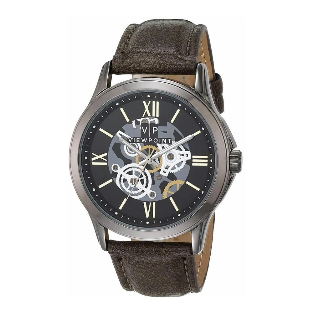 Timex Viewpoint Brown Leather Mens Watch