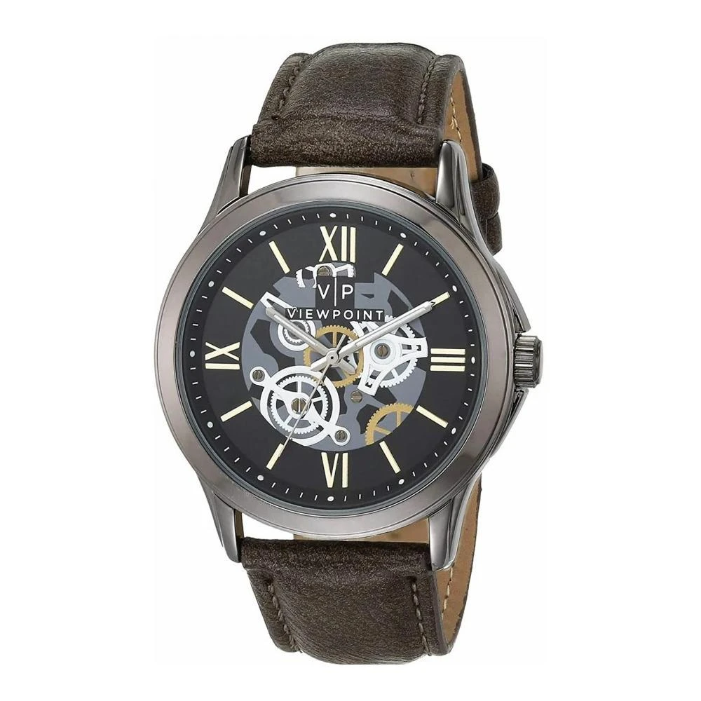Timex Viewpoint Brown Leather Mens Watch 1