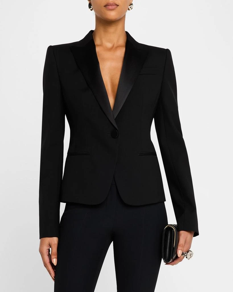 Alexander McQueen Single-Breasted Tuxedo Jacket 4