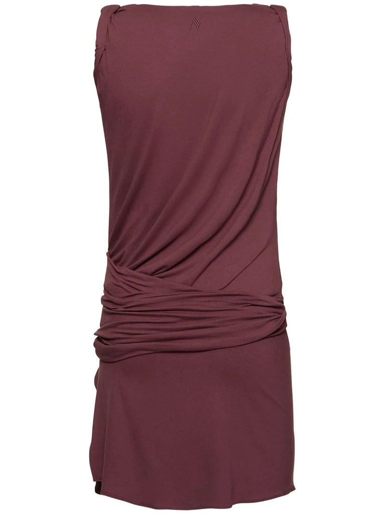 The Attico Draped Jersey Sleeveless Mini Dress 3