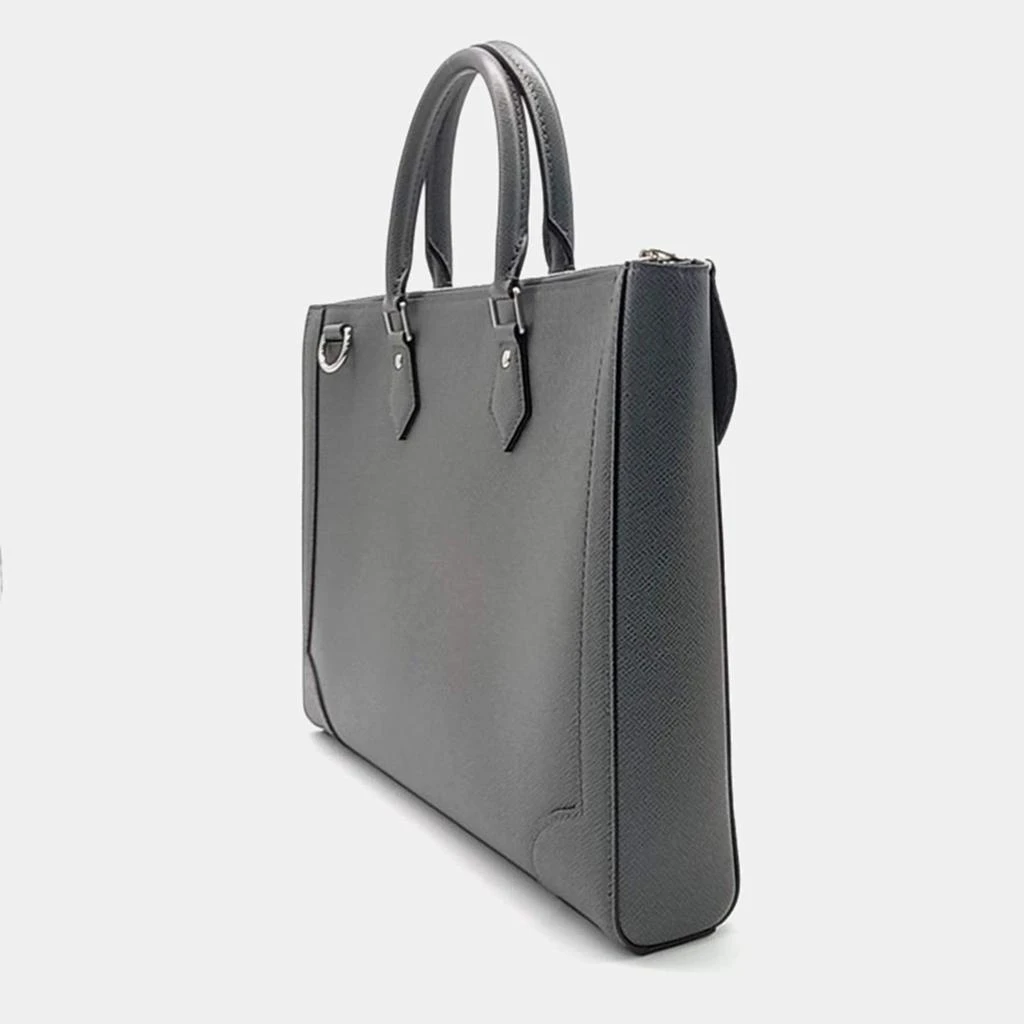 Louis Vuitton Louis Vuitton Grey Taiga Leather Slim Briefcase Bag 2