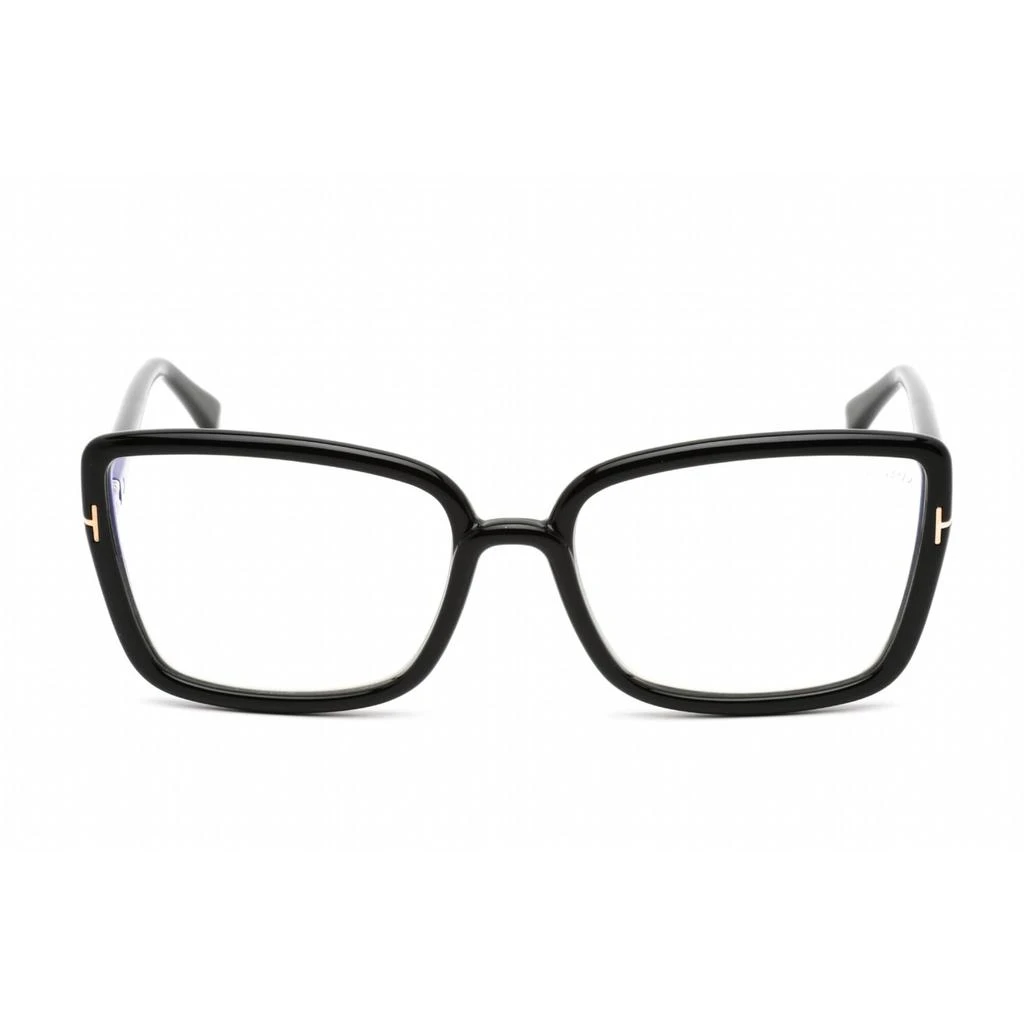 Tom Ford Tom Ford Women's Eyeglasses - Butterfly Shape Shiny Black Plastic Frame | FT5813-B 001 2
