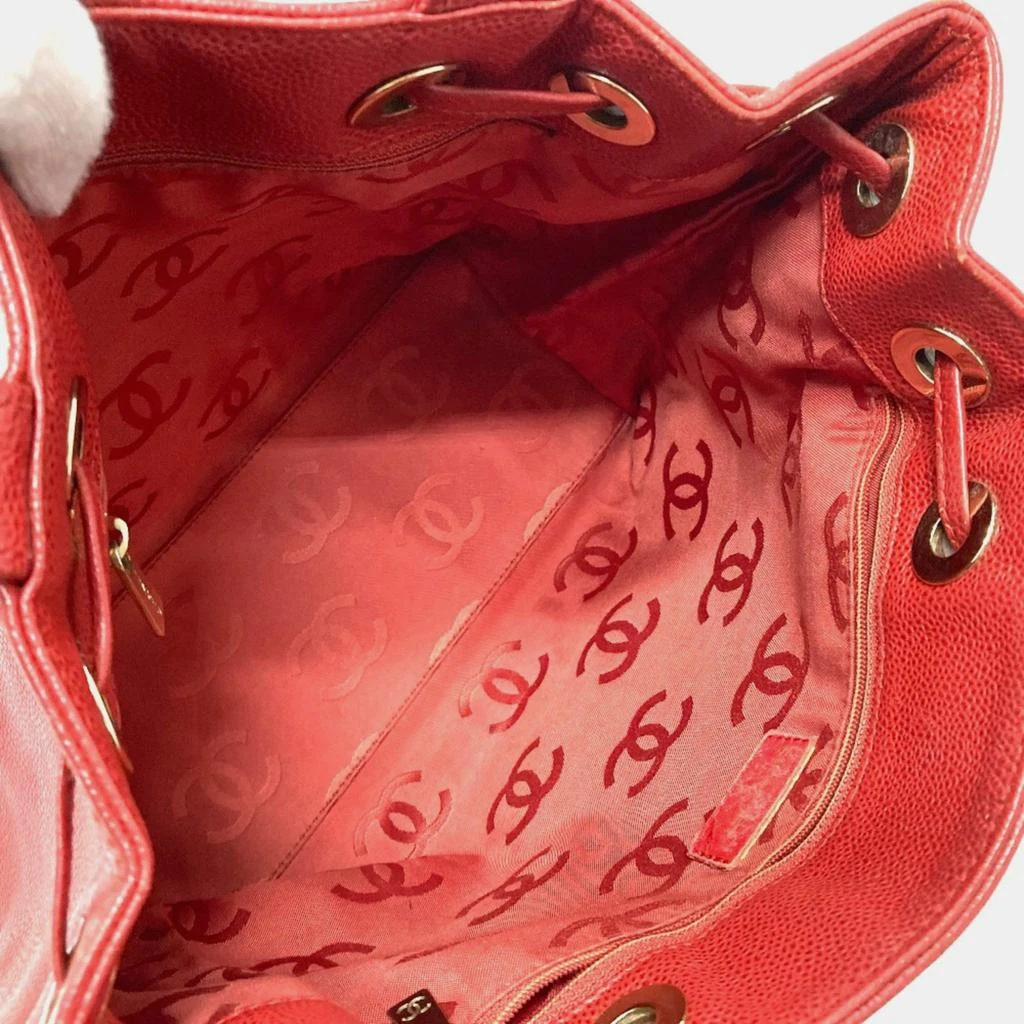 Chanel Chanel Red Cc Mark Bag Vintage Tote Bag 11