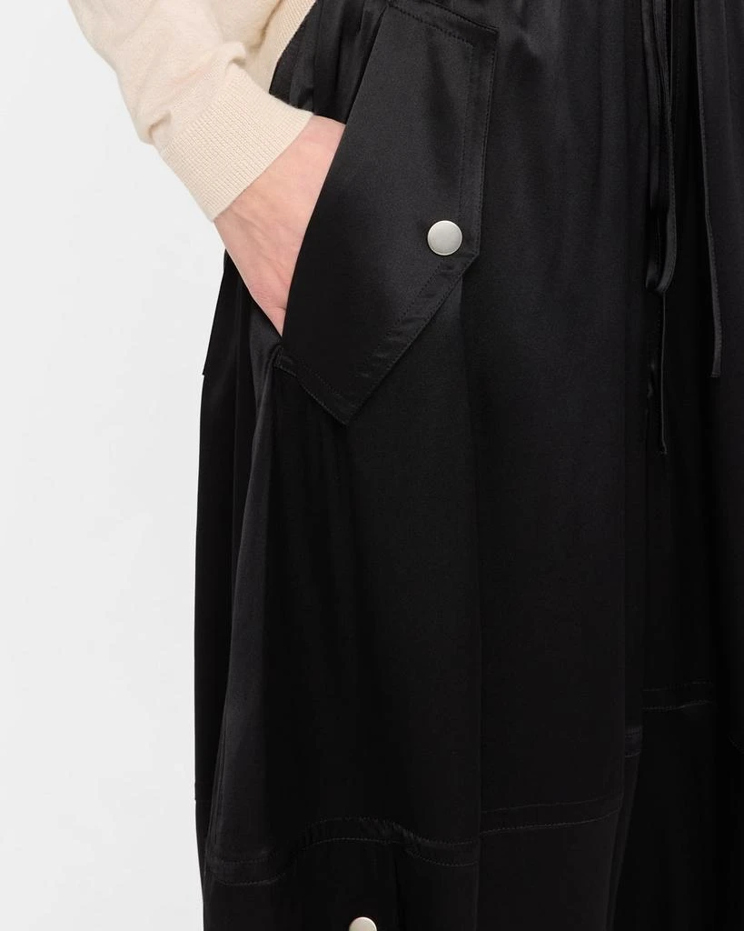 CO Braies Silk Wide-Leg Crop Cargo Pants 5