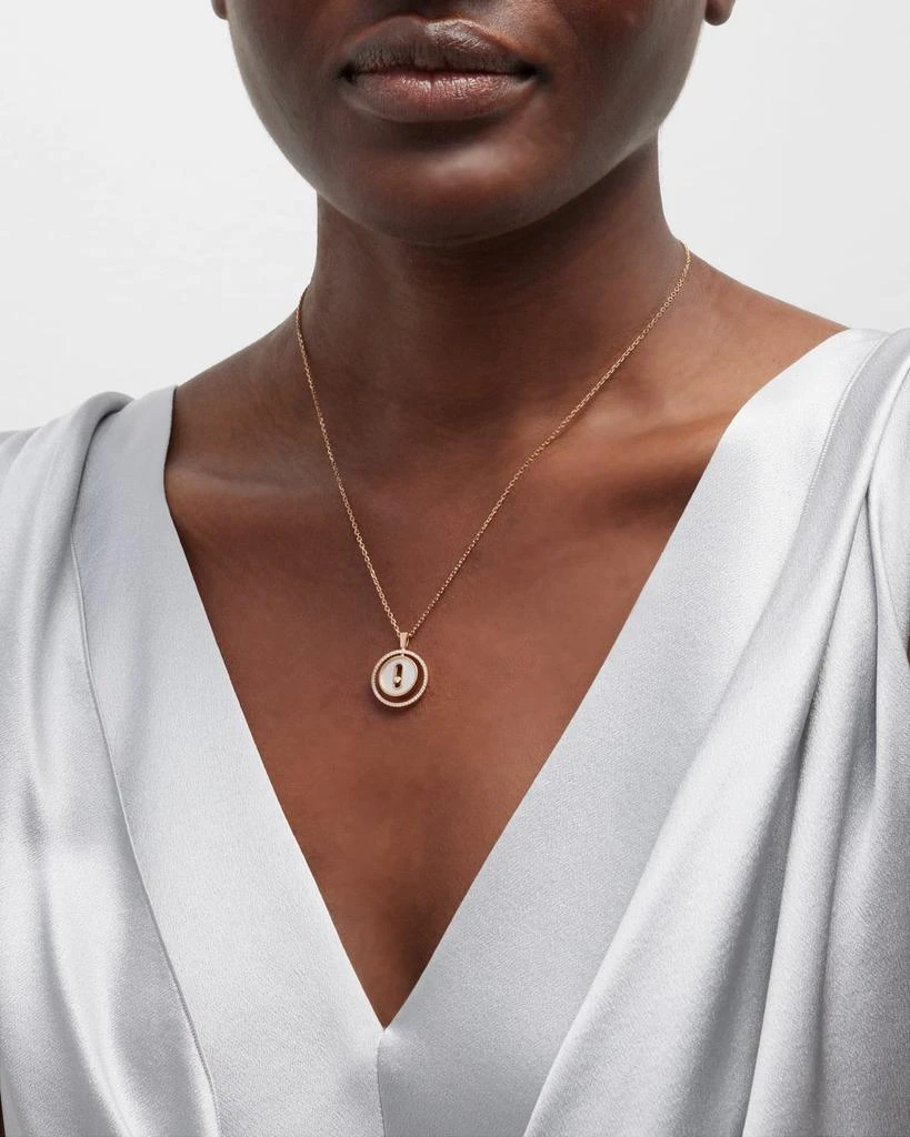 Messika LUCKY MOVE 18K ROSE GOLD MOTHER-OF-PEARL PENDANT NECKLACE 2