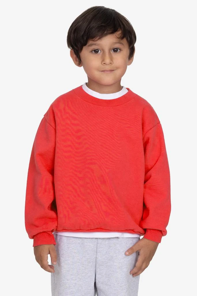 Los Angeles Apparel HF107GD - Kids Heavy Fleece Garment Dye Crew Sweatshirt 4