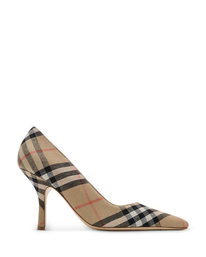 【Burberry】 Sweep 100 fringed wool pumps Sweep 100 fringed wool pumps in multicoloured - Burberry