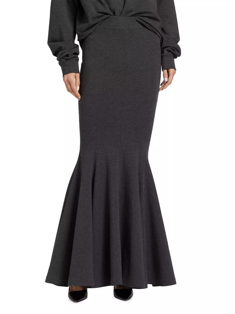 Norma Kamali Jersey Fishtail Maxi Skirt 3