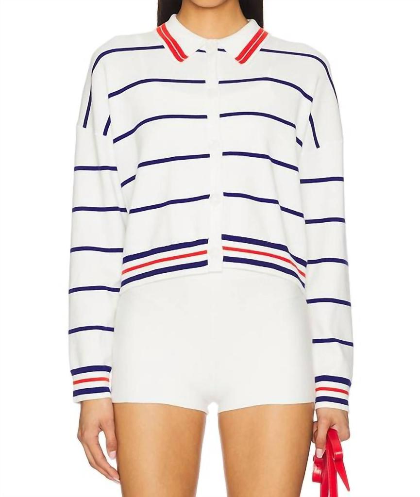 Central Park West Central Park West - Nautical Stripe Polo Shirt