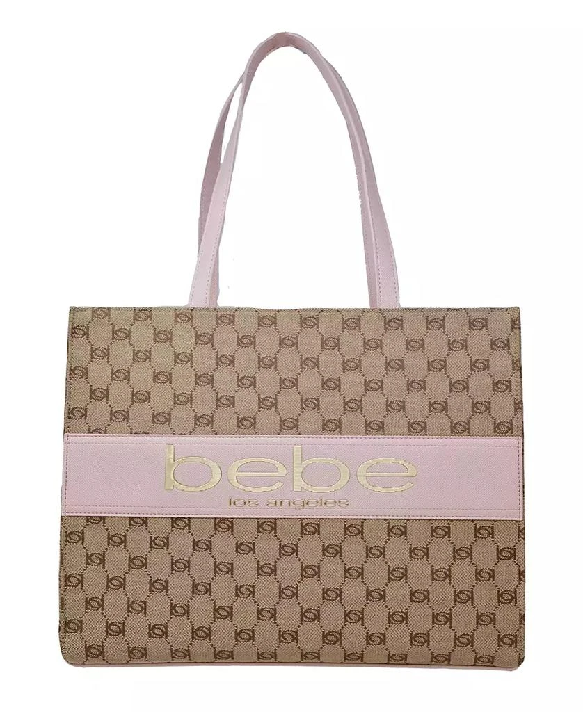 Bebe Serena Large Jacquard Tote Bag 1