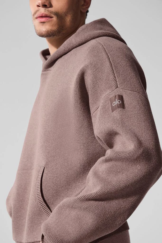 Alo Scholar Hooded Sweater - Mushroom Heather 4