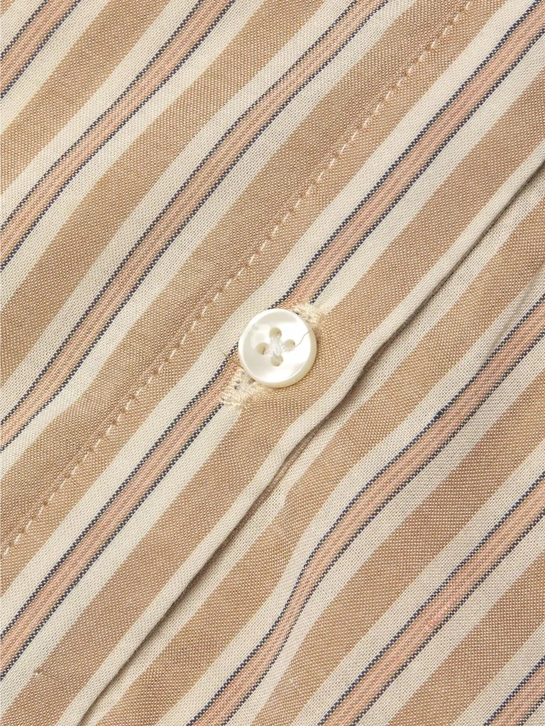 Birds of Paradis Ruth Pinstriped Cotton-Blend Shirt 6
