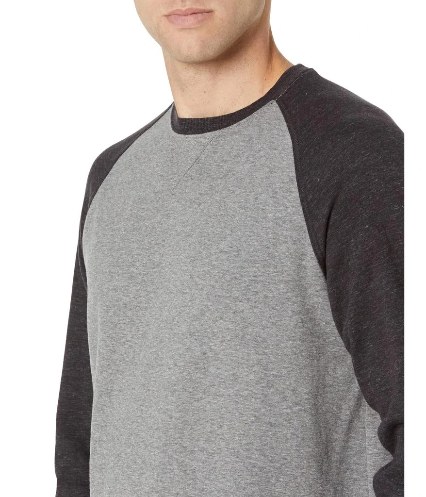 L.L.BEAN Washed Cotton Double-Knit Crew Neck Long Sleeve Slightly Color-Block Regular 3