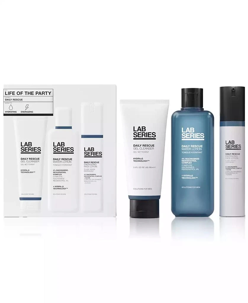 Lab Series Skincare for Men 3-Pc. Life Of The Party Daily Rescue Men's Skincare Set 1