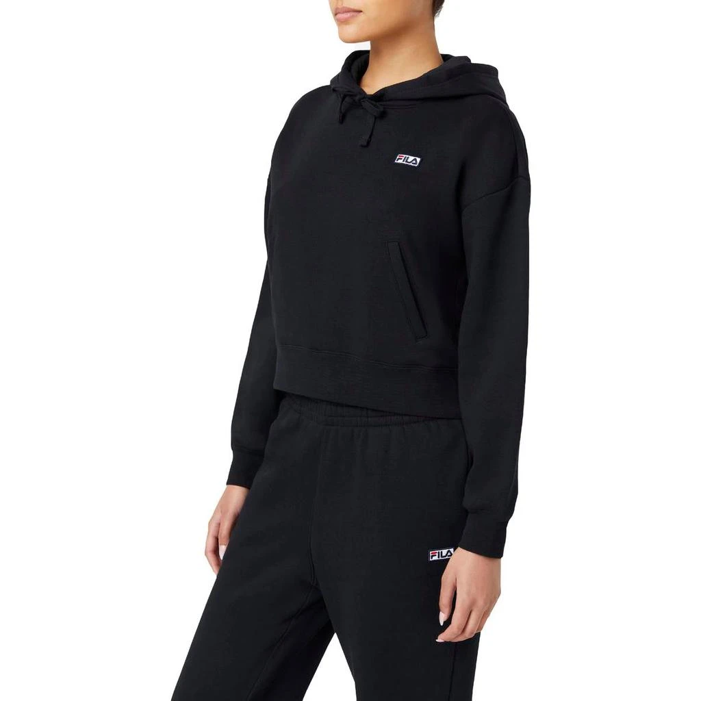 Fila Fila Marina Women's Cropped Fleece Drawstring Pullover Hoodie 1