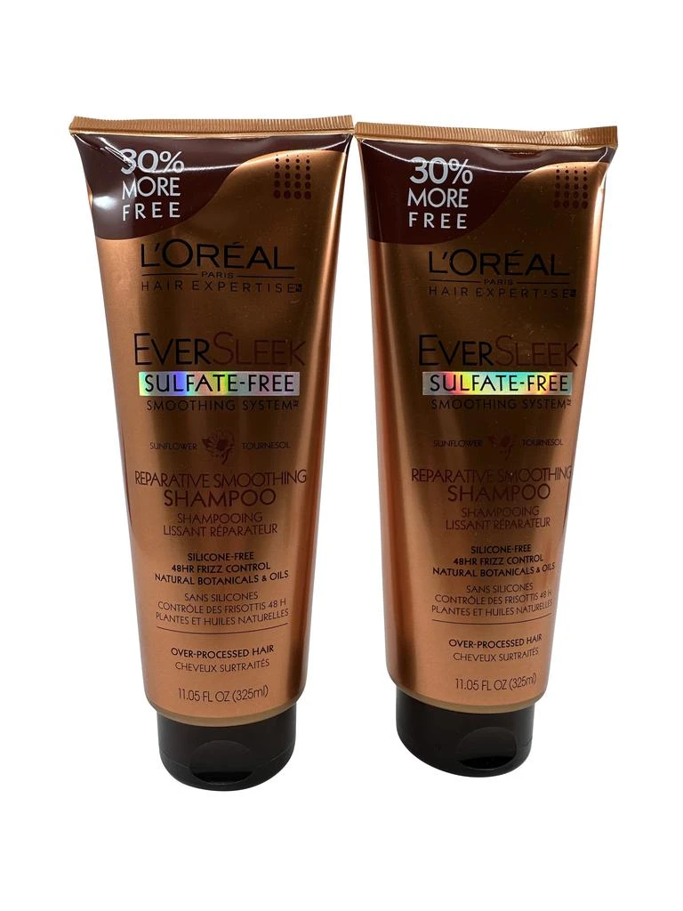 L'Oreal Paris L'Oreal Eversleek Reparative Smoothing Shampoo 11.05 OZ Set of 2 1
