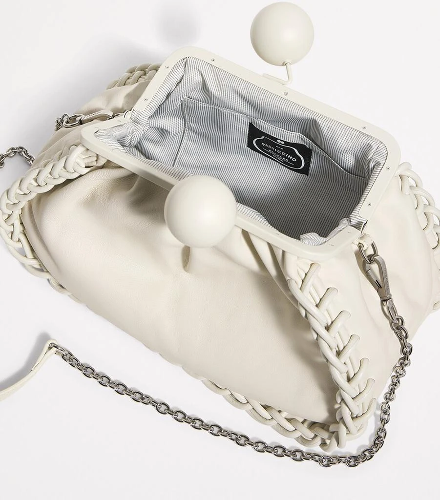 Weekend Max Mara Medium Nappa Leather Pasticcino Clutch Bag 4