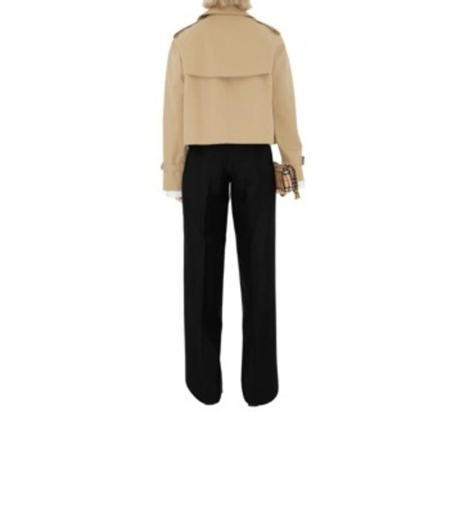 Burberry Cropped gabardine trench jacket 4