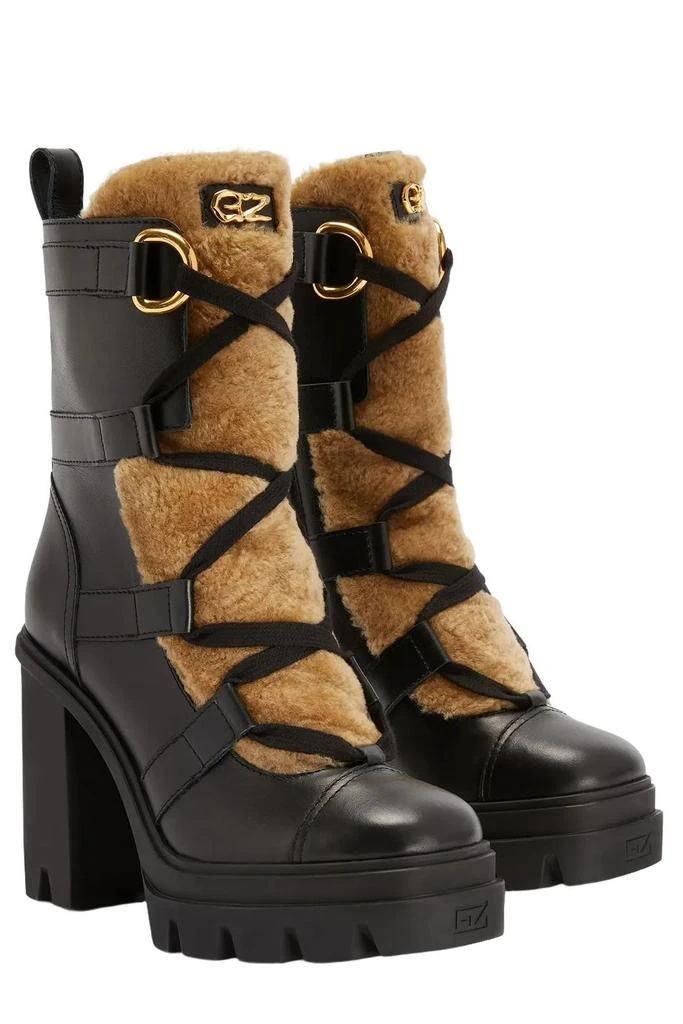 Giuseppe Zanotti Giuseppe Zanotti Leyre Shearling Biker Boots 2