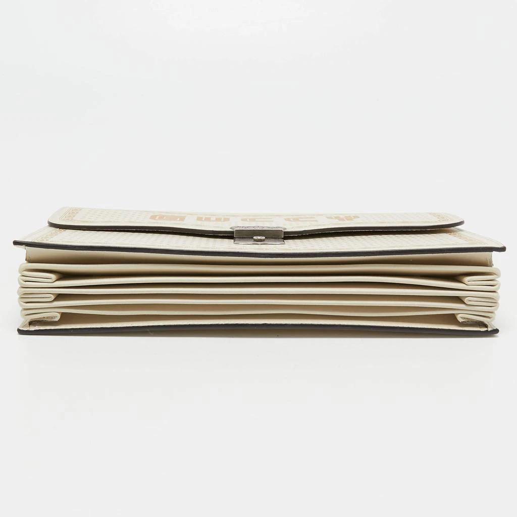 Gucci Gucci Off White Leather Guccy Portfolio Clutch 7