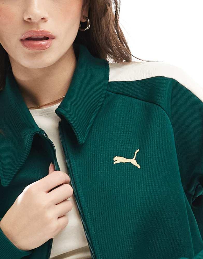 Puma T7 track jacket co-ord in dark green – On Sale Now with Up to