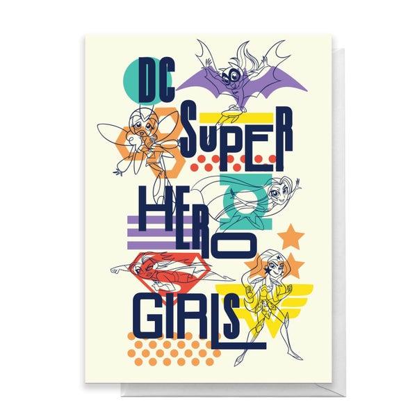 Original Hero DC Super Hero Girls Greetings Card