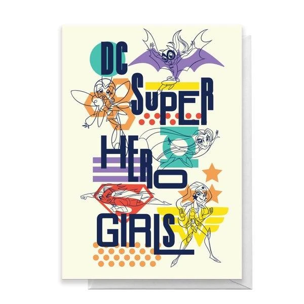 Original Hero DC Super Hero Girls Greetings Card 1