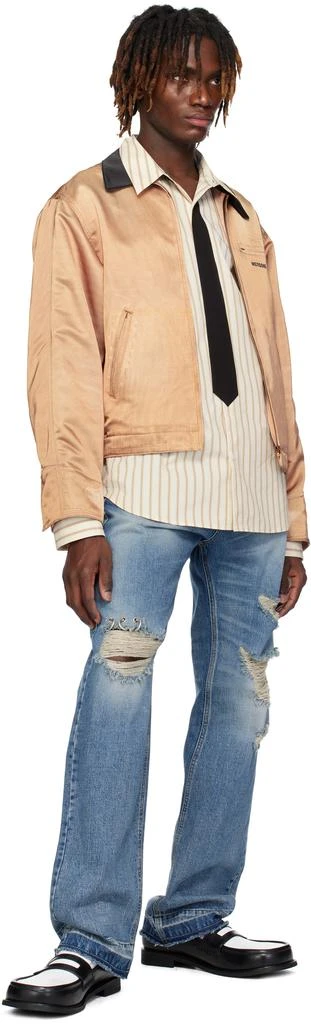 We11done Beige Printed Work Jacket 4