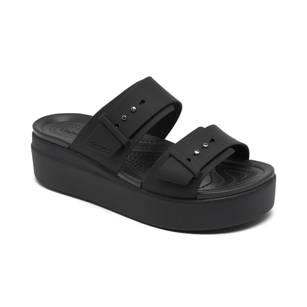 Crocs Women’s Brooklyn Low Wedge Sandals from Finish Line