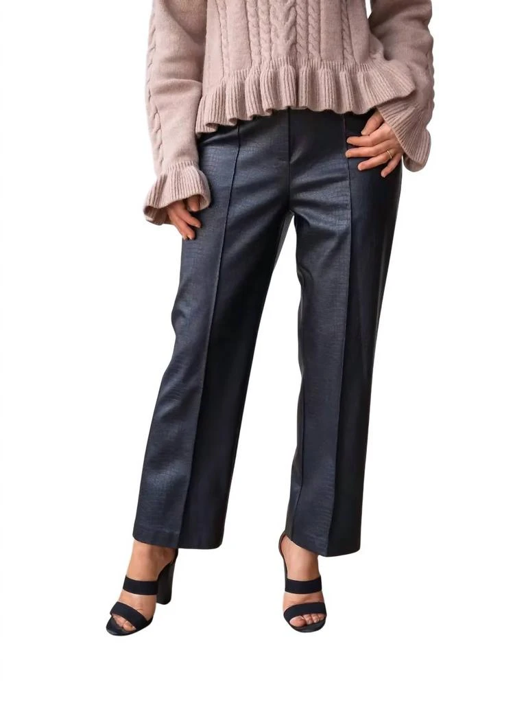 Grace + Emma Grace + Emma - Always Edgy Snake Print Faux Leather Pants