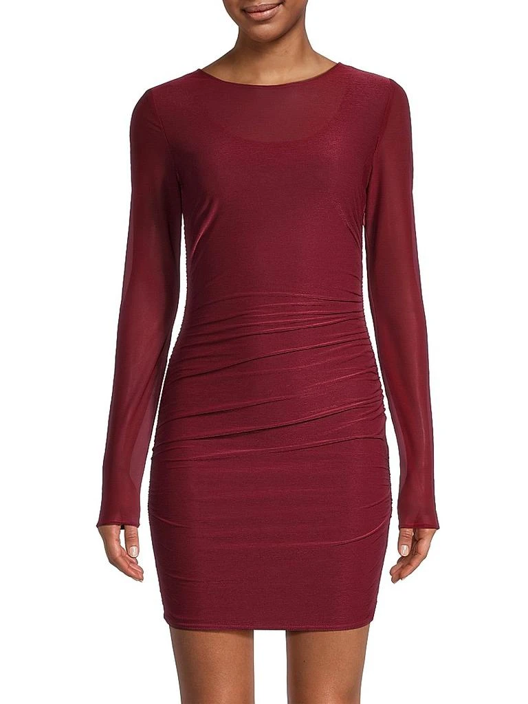 Jason Wu Sheer Jersey Long-Sleeve Minidress 3