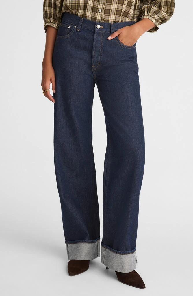 Madewell The Low Slung Cuffed Baggy Jeans