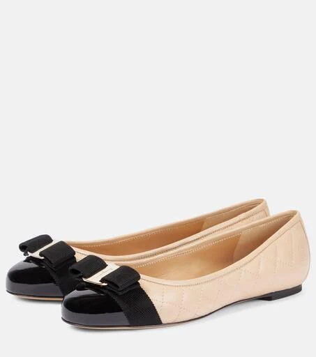 Salvatore Ferragamo Varina quilted leather ballet flats 5