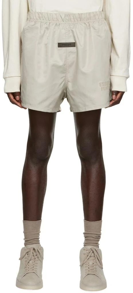 Essentials Gray Nylon Shorts 1