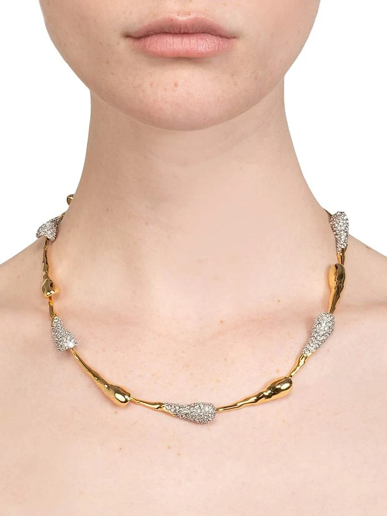 Alexis Bittar Solanales Two-Tone 
Glass Crystal Dewdrop Necklace 2