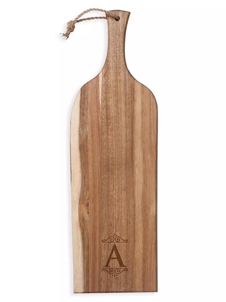Picnic Time Monogram Artisan Acacia Wood Serving Plank 1