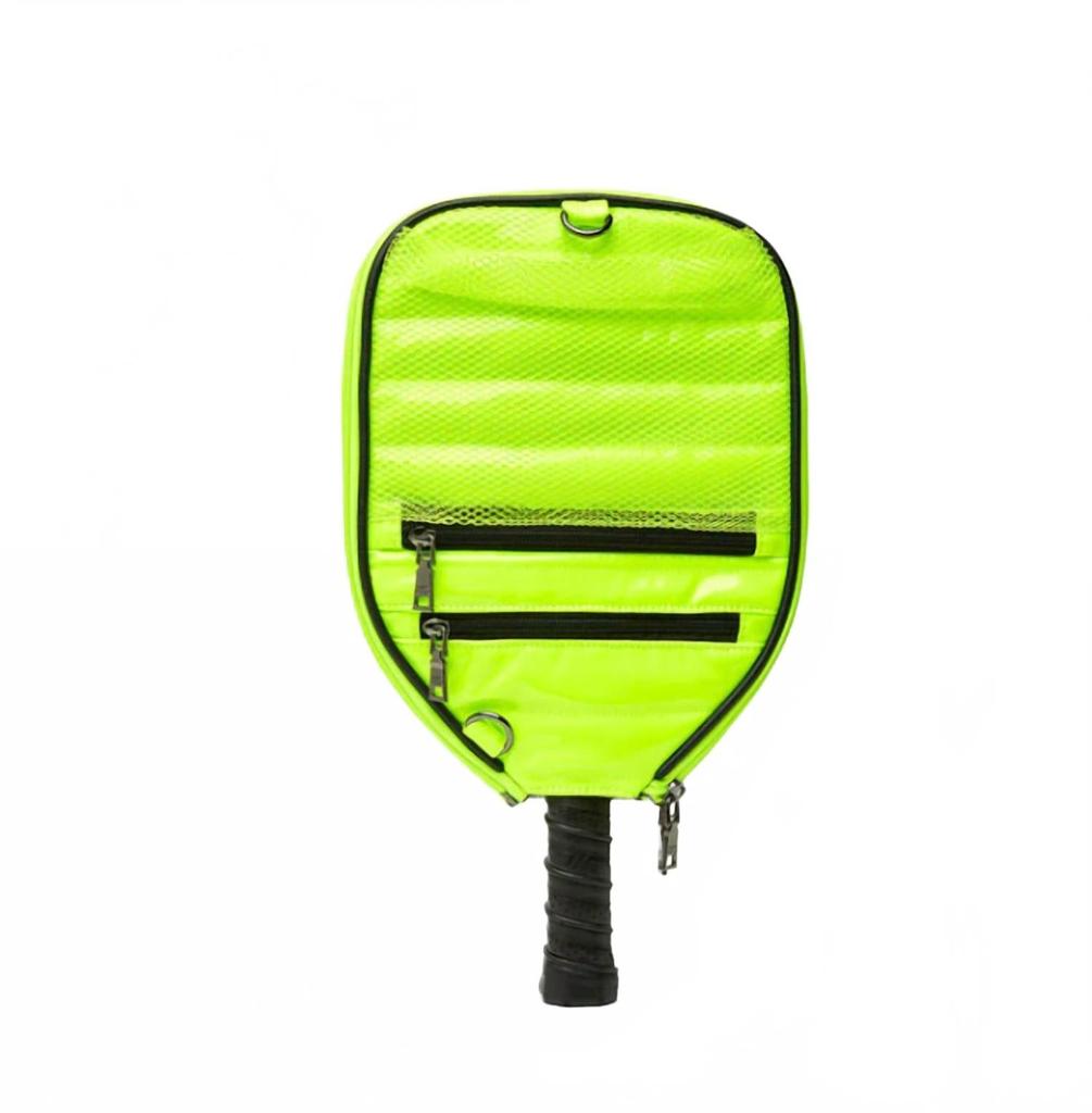 THINK ROYLN Sporty Sleeve Racket Cover In Neon Yellow